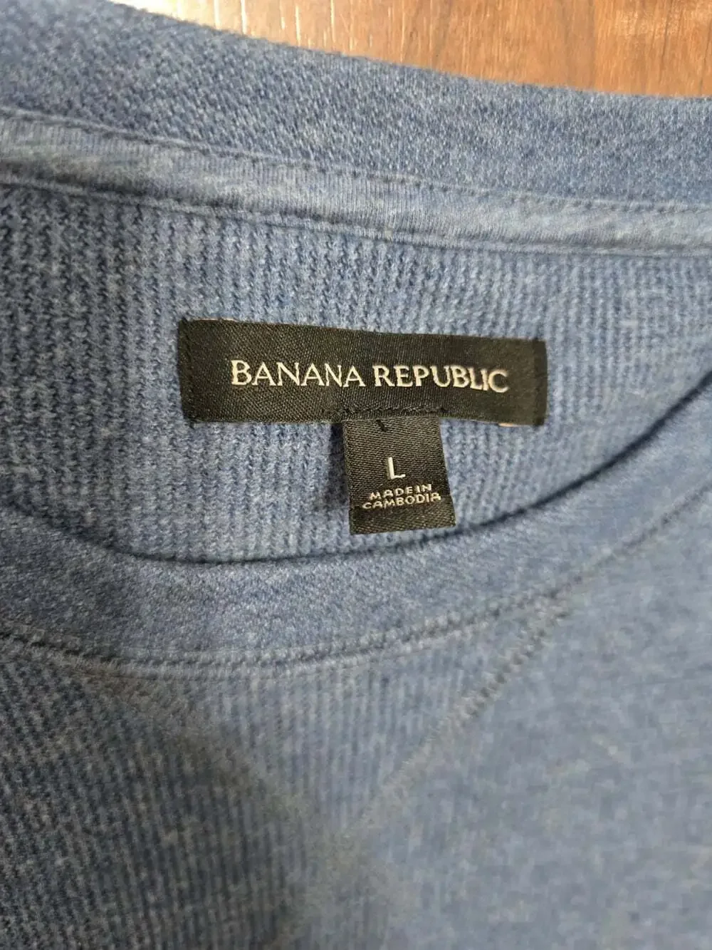 Banana Republic Sweater Mens L Blue Cotton Blend Crewneck Casual Minimalist Boho